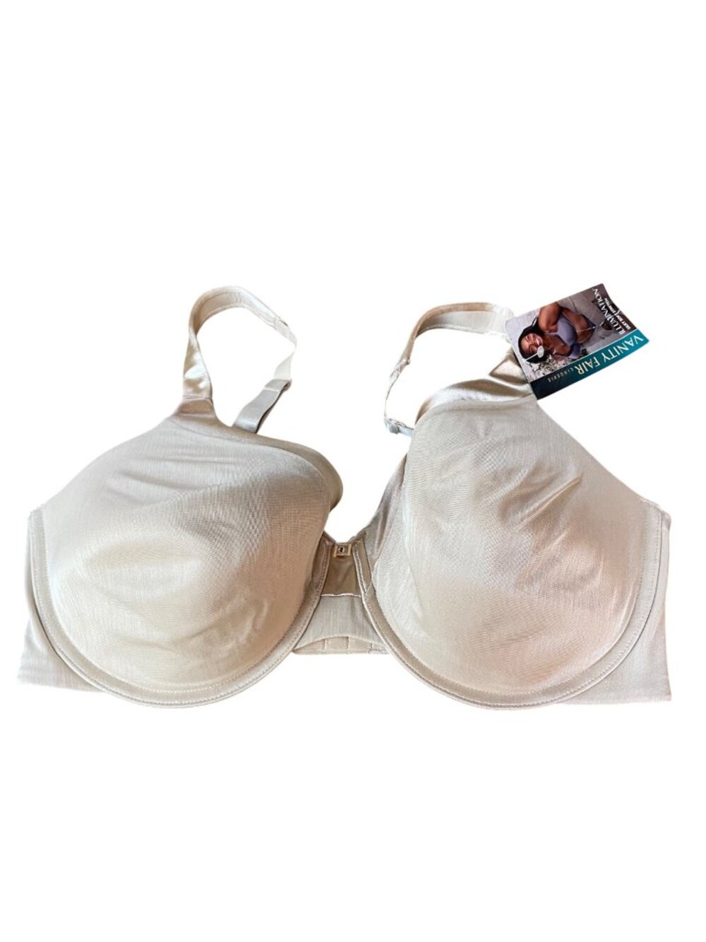 Vanity Fair Illumination Zoned-In Support Full Figure Underwire Bra Tan Sz 36DD